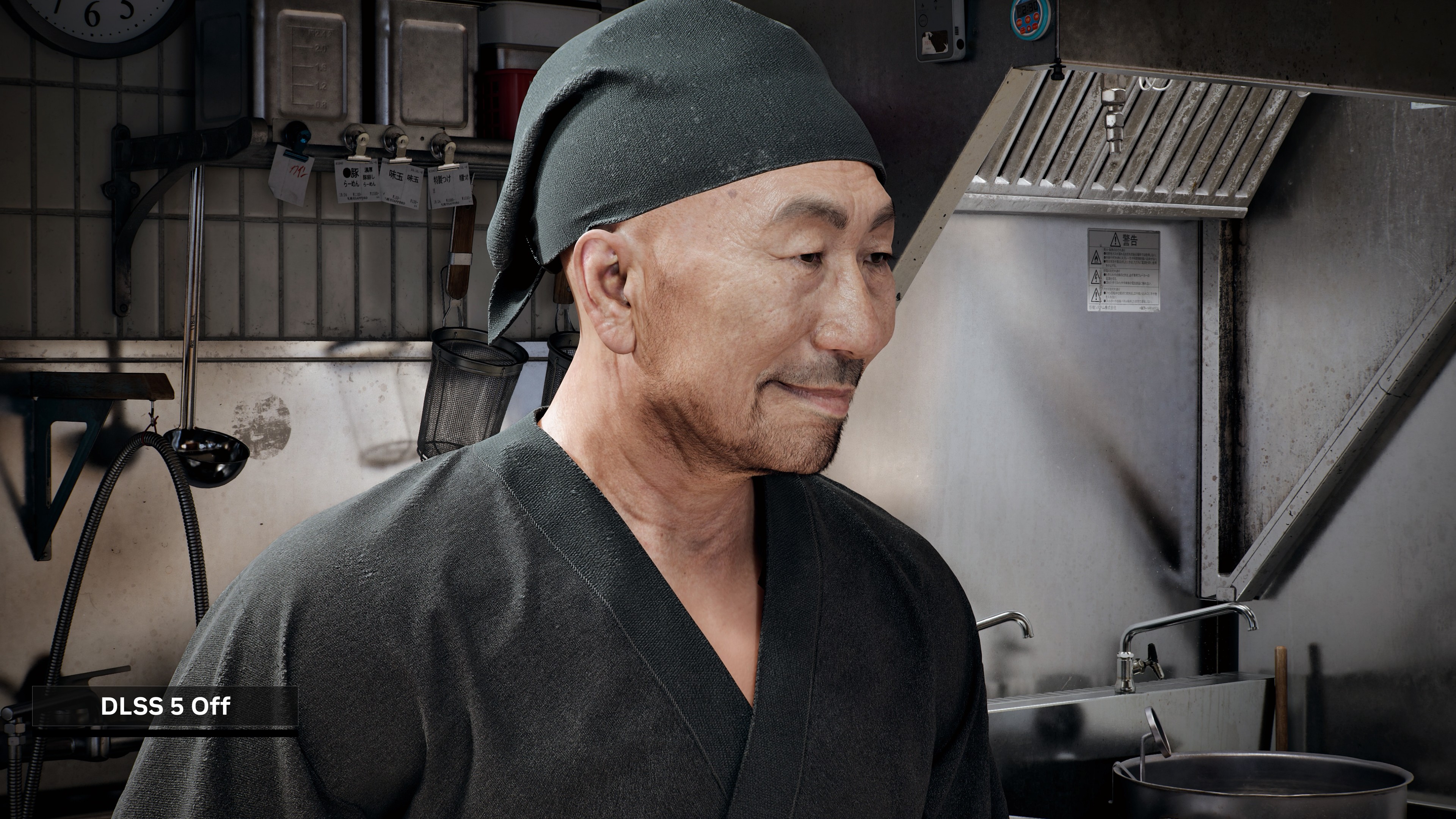 Official ramen chef scene without DLSS 5